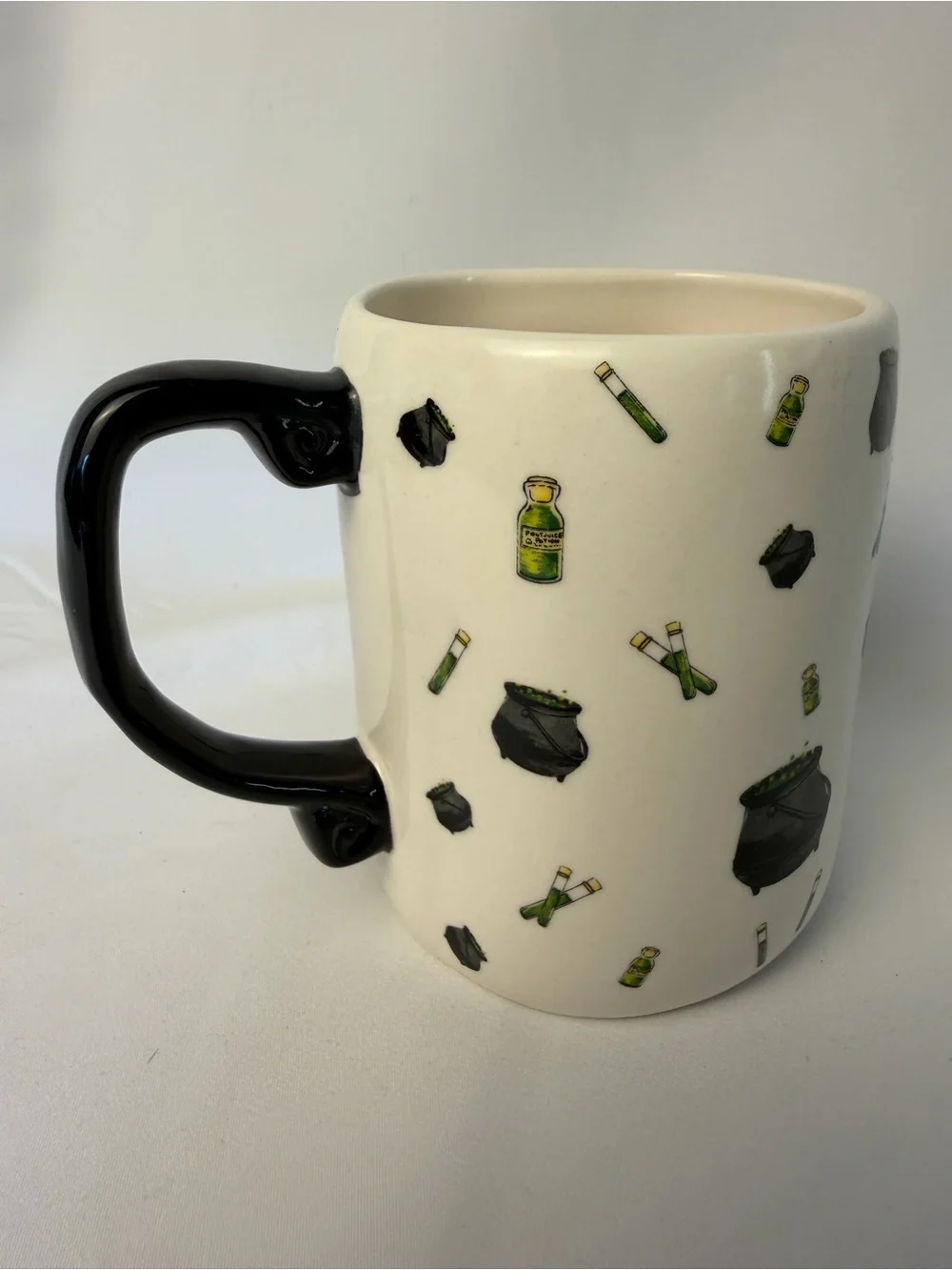 Harry Potter Polyjuice Potion Rae Dunn Ceramic Mug — White with Black Handle
